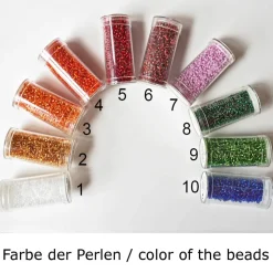 HOCHZEITSSCHAL mit HANDSMOCK + PERLEN Chiffontuch Brauttuch, weiße Stola