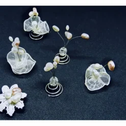 Hochzeitsschmuck, Haarschmuck für Hochzeit, Curlies, Kommunion, Blumenmädchen, Brautschmuck