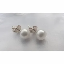 Hochzeitsschmuck Perlen, Brautschmuckset 3-teilig, echte Perlen und böhmische Kristalle