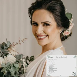 Hochzeitsspiel & Gästebuchkarten im schönen Eukalyptus Design | 50 Stück Postkarten DIN A6 | CreativeRobin