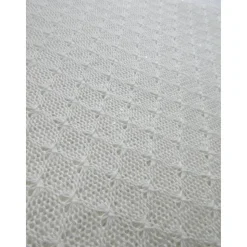 Hochzeitsstola ivory aus Wolle Seide und Kaschmir mit transparenten Pailletten, Brautschal aus reiner Naturfaser