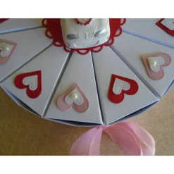 Hochzeitstorte Geldgeschenk zur Hochzeit Schachteltorte Papiertorte give Away Torte Hochzeitsgeschenk Auto