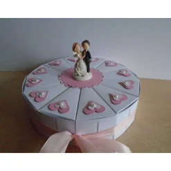Hochzeitstorte Geldgeschenk zur Hochzeit Schachteltorte Papiertorte Give Away Torte Hochzeitsgeschenk Brautpaar