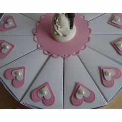 Hochzeitstorte Geldgeschenk zur Hochzeit Schachteltorte Papiertorte Give Away Torte Hochzeitsgeschenk Brautpaar