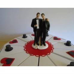 Hochzeitstorte Geldgeschenk zur Männerhochzeit 2 Männer Schwule Schachteltorte Papiertorte give Away Torte