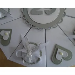 Hochzeitstorte zur Silberhochzeit Geldgeschenk Schachteltorte Papiertorte give Away Torte Hochzeitsgeschenk Hochzeit