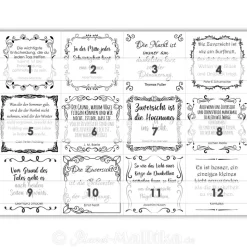HOFFNUNG und ZUVERSICHT Adventskalender mit 24 stimmungsvollen Zitaten und Sprüchen, digital oder gedruckt