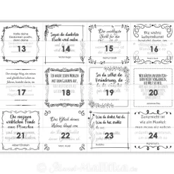 HOFFNUNG und ZUVERSICHT Adventskalender mit 24 stimmungsvollen Zitaten und Sprüchen, digital oder gedruckt