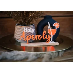 Holy Aperoly 3D Druck Schriftzug auf einer Holzleiste / Mädelsabend / Party / Deko / Geschenk
