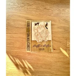 Holz Schild „Liebe bis in die Unendlichkeit“ I Hochzeit, Jubiläum, Valentinstag I Namen Datum