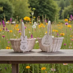Holzanhänger "Osterei" oder "Hase" personalisiert, Korbanhänger, Osterdeko, Anhänger mit Namen