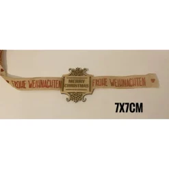 Holzanhänger Weihnachten „Merry XMas“ – Lasergraviert, Buche, nachhaltig, Deko & Geschenkanhänger, 2 Größen