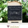 Holzaufsteller Blumen Türschild Holzschild Hochzeitsgeschenk Herzen Holz Hochzeit Personalisiert Gravur Geschenk