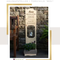 Holzaufsteller "Erzieherin" Türschild Holzschild Hochzeitsgeschenk Hochzeit Personalisie