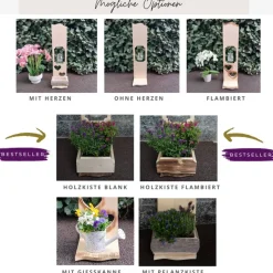 Holzaufsteller "Herz mit Wunschzahl / Bank" Türschild Holzschild Hochzeitsgeschenk Hochzeit Personal