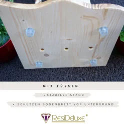 Holzaufsteller "MOIN" Türschild Holzschild Hochzeitsgeschenk Hochzeit Perso