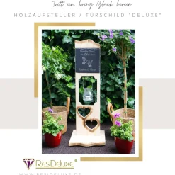 Holzaufsteller Tauben Türschild Holzschild Hochzeitsgeschenk Herzen Holz Hochzeit Personalisiert Gravur Geschenk