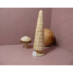 Holzbaum Holzbäumchen gedrechselter Baum Deko Weihnachtsdeko