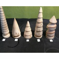 Holzbaum Holzbäumchen gedrechselter Baum Deko Weihnachtsdeko