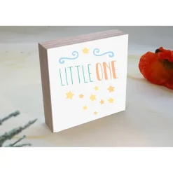 Holzbild mit Spruch | Aufsteller Wandbild | Kleines persönliches Geschenk | Wohnung Deko | Einzug, Umzug, Renovierung |