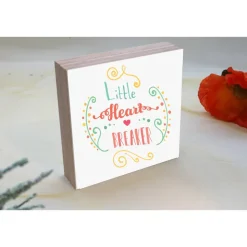 Holzbild mit Spruch | Aufsteller Wandbild | Kleines persönliches Geschenk | Wohnung Deko | Einzug, Umzug, Renovierung |