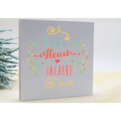 Holzbild mit Spruch | Aufsteller Wandbild | Kleines persönliches Geschenk | Wohnung Deko | Einzug, Umzug, Renovierung |