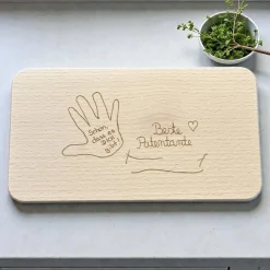 Holzbrettchen, Frühstücksbrettchen, mit Gravur