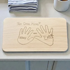 Holzbrettchen, Frühstücksbrettchen, mit Gravur