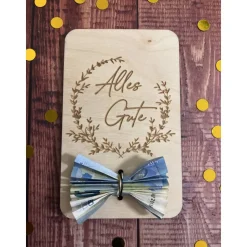 Holzgrußkarten Geburtstag, Geldgeschenk Geburtstag