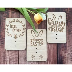 Holzgrußkarten Ostern, Geldgeschenk zu Ostern, Ostergeschenk