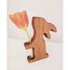 Holzhase für Ostern, Osterhase, Vase, Osterdeko, Dekoration, Frühling, Reagenzglas