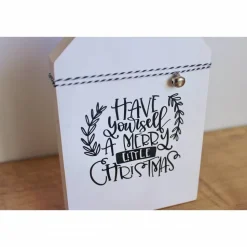 Holzhäuschen, Dekohäuschen "merry little Christmas" aus der Manufaktur Karla