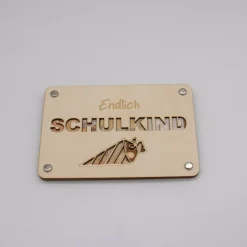 Holzkarte - Geschenkkarte -  Geldgeschenk Schulkind