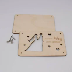 Holzkarte - Geschenkkarte -  Geldgeschenk zur Hochzeit