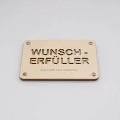 Holzkarte - Geschenkkarte -  Geldgeschenk Wunscherfüller