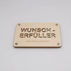 Holzkarte - Geschenkkarte -  Geldgeschenk Wunscherfüller