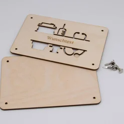 Holzkarte - Geschenkkarte Krankenschwester - Arzt - Doktor