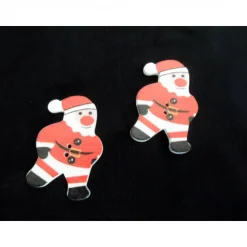 Holzknopf Weihnachtsmann 1 Stk. ca. 40x25mm