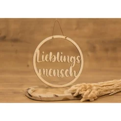 Holzkranz - Lieblingsmensch in verschiedenen Größen. 20cm, 25cm, 30cm