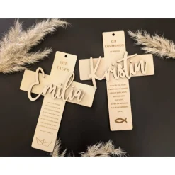 Holzkreuz zur Taufe, Kommunion, Firmung, Konfirmation, Taufkreuz