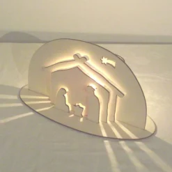 Holz-Krippe Steckset – Kreative Weihnachtskrippe aus unbehandeltem Sperrholz für nachhaltige Weihnachtsdeko