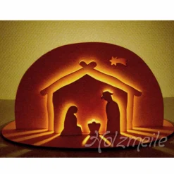 Holz-Krippe Steckset – Kreative Weihnachtskrippe aus unbehandeltem Sperrholz für nachhaltige Weihnachtsdeko