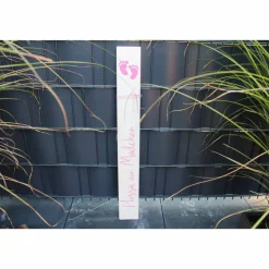 Holzlatte, Holzschild zum Anlehnen 