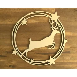 Holzring Rentier, schwarz