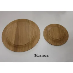 Holzscheiben 2er-Set – Tischdeko aus Eiche, Ø200/300mm, personalisierbar