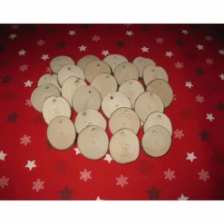 Holzscheiben für Adventskalender zum Selberbeschriften von 1 - 24