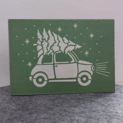 Holzschild "Driving home for Christmas"