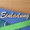 Holz-Schriftzug "Einladung"