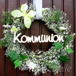 Holz-Schriftzug "Kommunion"