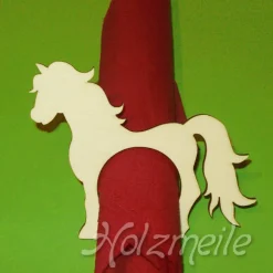Holz-Serviettenring Pferd